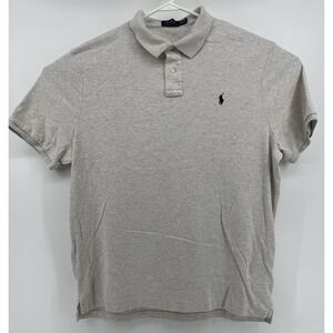 Polo Ralph Lauren Men's Shirt Light Gray Short Sleeve Classic Fit Size XXL